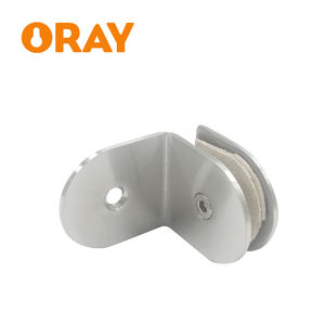 Fabricant de support de fixation d'écran de douche en acier inoxydable à 90 degrés 8-12mm verre tenant la pince de porte de salle de bain Design moderne - Product Image 1