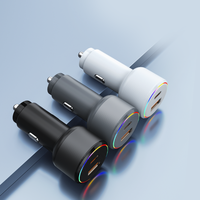 2024 baru tren USB + tipe-c pengisi daya mobil 18W PD3.0 30W pengisian cepat OTP & OVP dilindungi tren baru aksesoris ponsel