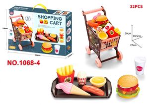 Vente chaude transfrontalière jouer <span class=keywords><strong>maison</strong></span> jouets non toxique Simulation cuisine ensemble enfants jeux de rôle Kits Barbecue fruits de mer Hambourg jouets - Product Image 5
