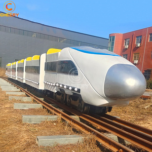 Train touristique ouvert pour <span class=keywords><strong>parc</strong></span> d'attractions en plein air, village de vacances, usage en plein air, train sur rail pour enfants - Product Image 4