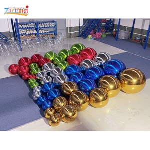 Bolas de espejo inflables Zhenmei, globo de espejo reflectante grande de PVC dorado, Bola brillante grande para decoración de eventos de fiesta de boda de Navidad - Product Image 6