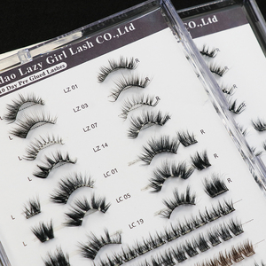 2025 New Arrival Pre Glued 5-7 Day Long Lasting Plant Fiber Cruelty-Free Natural Soft Self Adhesive Press on <strong>Half</strong> Lash <strong>Eyelashes</strong> - Product Image 3