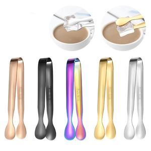 Cozinha Pequena Cozinha Tiny Tongs 304 Aço Inoxidável Chá e Bar Acessórios-Sugar Ice Cube Clip Ice <span class=keywords><strong>Tong</strong></span> para Restaurantes - Product Image 1