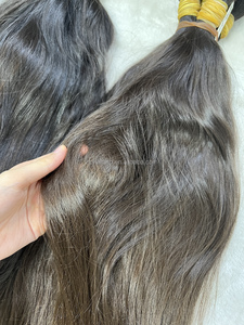 100% i capelli sfusi non trasformati in estremità naturali nere o marroni Super doppie disegnate singolo donatore può essere sbiancato <span class=keywords><strong>biondo</strong></span> - Product Image 5
