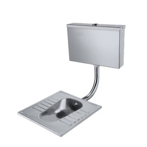 Colores personalizados disponibles Inodoro en cuclillas inoxidable calle exterior ahorro de espacio colorido público con <span class=keywords><strong>cisterna</strong></span> - Product Image 1