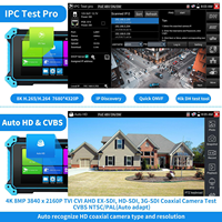 Testeur CCTV 5 pouces avec traceur de câble 6-en-1 VGA et entrée HD 4K pour caméra IP 8K, accessoires CCTV analogiques CVI TVI AHD SDI