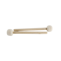 Factory Customs 36 cm Length Long Size Wooden Marching Drum Felt Bass Drumstick Felt Percussion Instrument for Kids