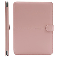 Étui pour MacBook en cuir luxueux, étui pour ordinateur portable rose, housse de protection unique pour MacBook Air 13