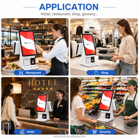 Terminal de point de vente intelligent avec écran tactile LCD 4K, moniteur de kiosque de paiement, kiosque de commande en libre-service, terminal de point de vente Android