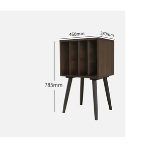 Mueble de Madera Maciza para Almacenamiento de Discos de Vinilo, Estilo Retro, Mueble de Salón con Múltiples Compartimentos, Estante de Exhibición, Decoración del Hogar - Product Image 2