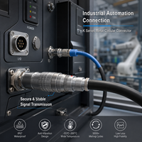 Connecteur Circulaire Push-Pull Série K en Gros d'Usine Compatible avec LEMO 0K 1K 2K 3K 4K Connecteur Métallique 2-30 Broches
