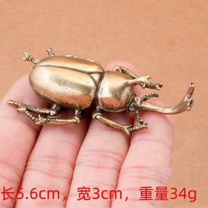 Figurines miniatures de coléoptères en <span class=keywords><strong>bronze</strong></span> antique, petites décorations de bureau, insectes vintage en cuivre, figurines de thé, ornements et accessoires de décoration intérieure - Product Image 4