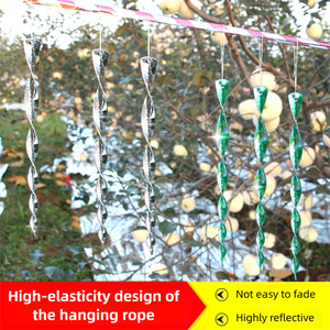 Ahuyentador de Aves de Plástico Giratorio de Alta Densidad de 30 cm, Resistente a la Intemperie, con Fuerte Reflejo y Movimiento por Viento, para Granjas y Huertos - Product Image 2