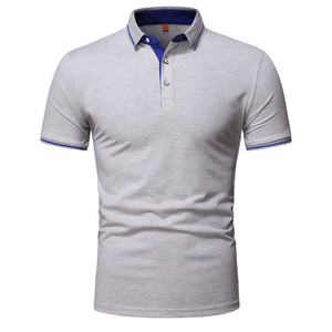 Commercio all'ingrosso di alta qualità presa di fabbrica Polo da <span class=keywords><strong>uomo</strong></span> 2022 nuova camicia pubblicitaria tinta unita Polo Business - Product Image 4