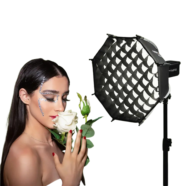 AMBITFUL PS30/PS50 SE Mini Quick Release Bowens Mount Octagon Softbox Honeycomb Grid Portable Outdoor LED Flash Photography