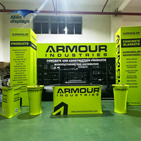 Offre Spéciale personnalisé imprimé 10x20FT aluminium Tension tissu affichage salon stand idée de conception 3x6M stand d'exposition