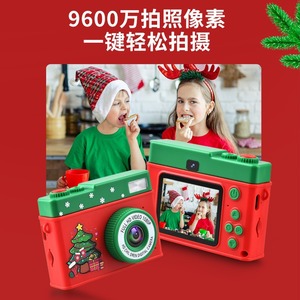 Kids Digital Camera Y3+ Red Christmas Santa Design Photo Video Music Game Toy - Product Image 2