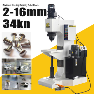 Machine à riveter orbitale radiale hydraulique TIGER Factory 14kn 34kn Force Maximale 2-16mm pour rivets pleins et creux - Product Image 1