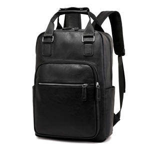 Mochila con textura de PU Retro para hombre, nueva moda, gran capacidad, viaje y portátil, bolsa de ordenador de negocios para verano - Product Image 1