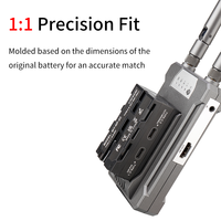 Batterie factice double face série NP-F550/970 pour lumière LED pour moniteurs Atomos Ninja/Shinobi pour émetteur vidéo DJI SDR