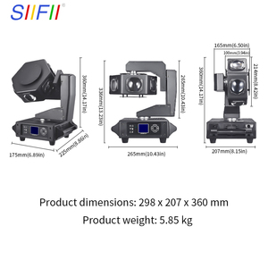 6x40W LED RGBW 360 °   Projecteur rotatif à faisceau continu DMX512 pour fêtes, DJ et éclairage de scène - Product Image 2
