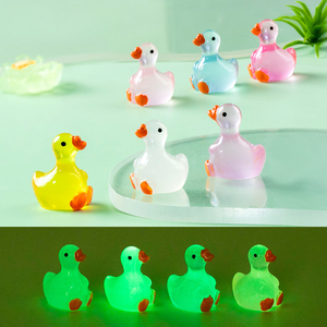 Wholesale Cartoon Luminous Duckling Goose Micro Landscape <strong>Ornament</strong> Custom Parts Resin Crafts <strong>Small</strong> <strong>Ornament</strong> - Product Image 2
