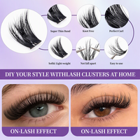 Extensions de cils en bouquets volumineux de qualité supérieure, de 10 mm à 20 mm, avec bande large, Fournisseur en gros OEM ODM