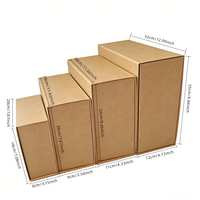 Nouveauté Boîte cadeau de style livre en papier kraft jaune haut de gamme sur mesure avec fermeture magnétique écologique