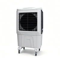 Refroidisseur d'air évaporatif mobile 55L avec grand réservoir d'eau pour serre, niche pour animaux, petite ferme agricole, refroidissement quotidien du bétail