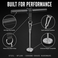 Barre de musculation robuste pour l'avant-bras et les biceps, accessoire pour machine à câble, pour la musculation