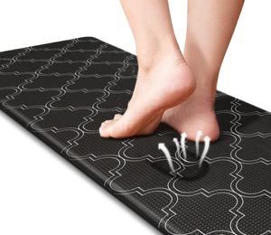 Tapis anti-fatigue en PVC rembourré doux pour sol de cuisine Tapis de yoga pour animaux de compagnie Tapis de porte intérieur imperméable personnalisé et antidérapant Confortable - Product Image 1