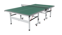 Table de ping-pong pliable 12 mm avec roulettes, personnalisable (logo et couleur), pour divertissement intérieur, directement de l'usine