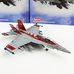 Modellino Statico in Lega 1/100 dell'Aereo F/A-18 Sidewinder della Squadrona Americana, Aereo Basato su Portaerei, Ornamento Finito, Vendita all'Ingrosso - Product Image 2