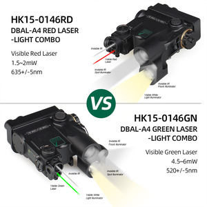 2025 Produire une lampe de poche DBAL A4 à double faisceau avec lampe de poche combinée tactique La/ser verte visible et IR non visible - Product Image 6