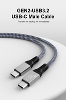 Câble audio vidéo USB3.2 Gen2 USB4 48V 5A 20GBPS 40K 60Hz Transfert de données Type c Câble de données pour iPhone Haiwei Xiaomi
