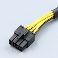 Kabel ekstensi catu daya Modular 80cm CPU 8pin ke 4 + 4pin kabel PSU lengan tembaga timah 18AWG untuk PSU ke Motherboard OEM