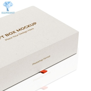 Customized Logo Plain Good Quality <b>White</b> Magnetic Clamshell <b>Gift</b> <b>Box</b> - Product Image 4