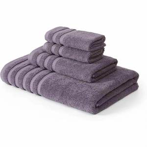 Modern Threads Organic Vines 6-Piece 100% Cotton <b>Towel</b> <b>Set</b> Striped Leaf Print Yarn Dyed Jacquard Includes 2 <b>Bath</b> <b>Towels</b> - Product Image 3