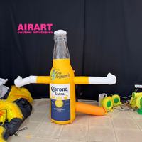 Danseur de bouteille gonflable pour la promotion d'activités de festival de la bière, de magasins et d'entreprises