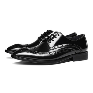Zapatos de Vestir de Cuero Puntiagudos para Hombre, Zapatos Oxford Formales de Negocios, Mocasines Británicos Casuales con Cordones - Product Image 4
