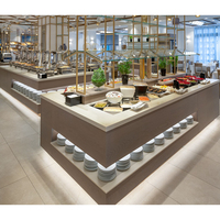 Comptoir de bar à vin long en pierre artificielle moderne avec finition brillante personnalisable pour hôtel, salle de sport, usage commercial, garantie de 10 ans