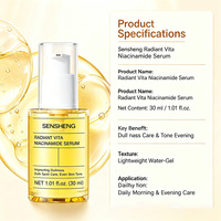 Sérum Visage OEM à la Niacinamide et Vitamines 30ml – Estompe les Taches Brunes, Hydrate et Unifie le Teint – Idéal pour ODM