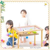 Table d'activités en bois pliable sensorielle YUCI OEM avec logo personnalisé, cadeau idéal pour les enfants, les tout-petits, la salle de classe, la maternelle