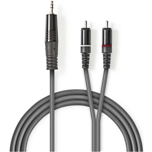 Câble audio stéréo 3,5 mm mâle vers 2x RCA mâle 1,5 m - Product Image 1