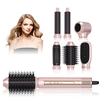Styler capillaire électrique 6-en-1 Phenitech, peigne à air chaud haute vitesse, lisseur et fer à boucler professionnels, produits de massage