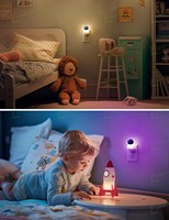 Veilleuse LED Astronaute LOHAS 3D RVB à Changement de Couleurs, Détection Crépusculaire, pour Chambre d'Enfant et Chambre à Coucher