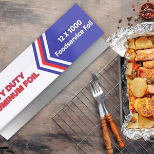 Papel de Aluminio Resistente para Uso Alimentario, 12 x 1000, para Asar, Cocinar y BBQ - Product Image 6