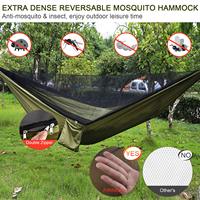 Hamac balançoire en Nylon Ultra léger avec moustiquaire et mouche de pluie, vente en gros
