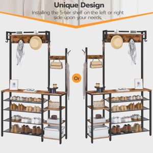 Gran oferta, Banco de entrada moderno con Zapatero y árbol de salón, solución de almacenamiento práctica para el hogar - Product Image 2