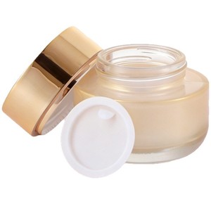 Gradient Gold Cream 50g In Glass Jar With Gold Cap Moisturizer For <b>Face</b> - Product Image 5